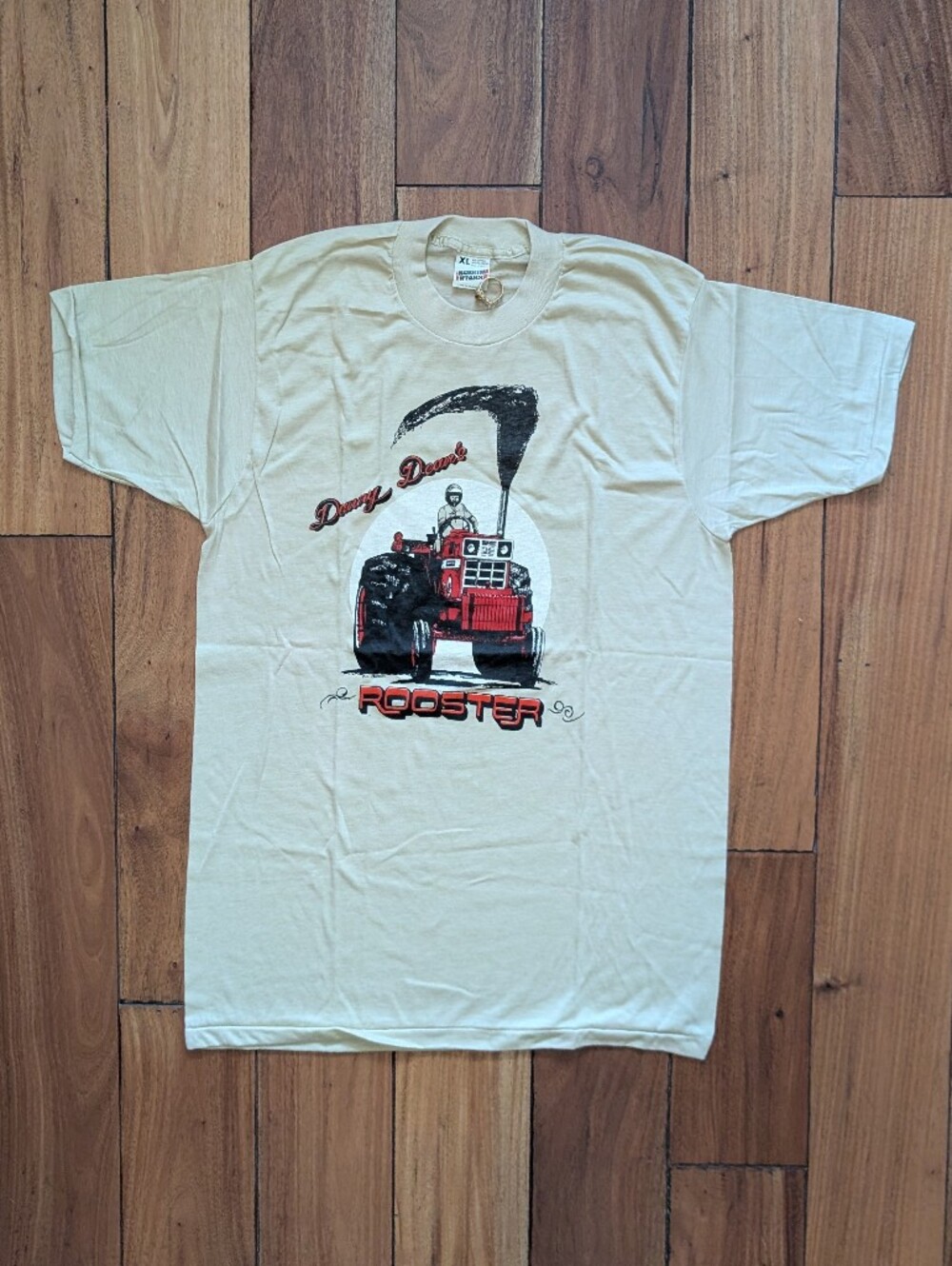 Danny Dean's Rooster Vintage Tractor T-shirt (XL